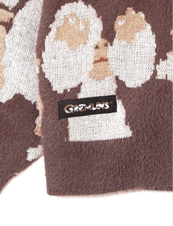 graniph x グレムリン ギズモ ハニカミパターン Vネックカーディガン