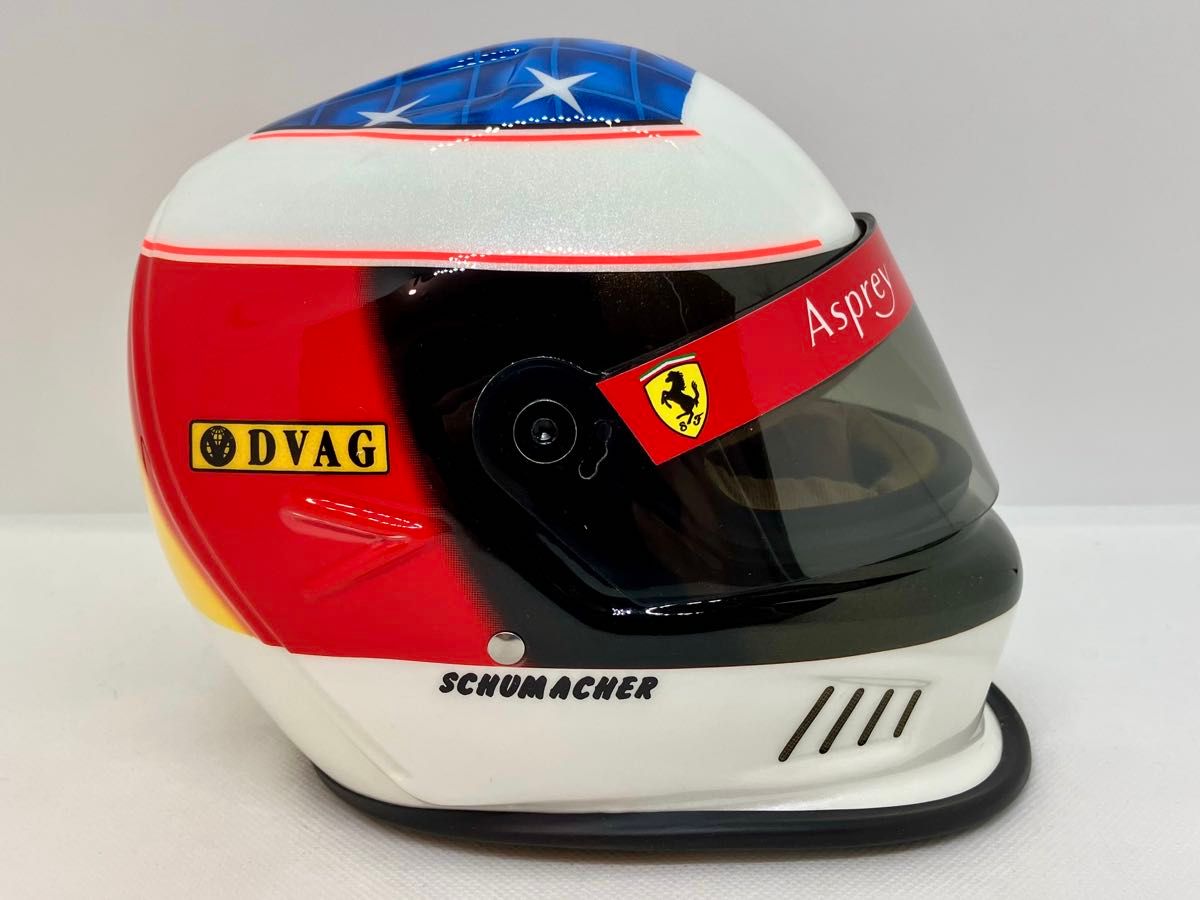 M シューマッハ 1/2 ヘルメット 1996 スペインGP フェラーリ移籍後初
