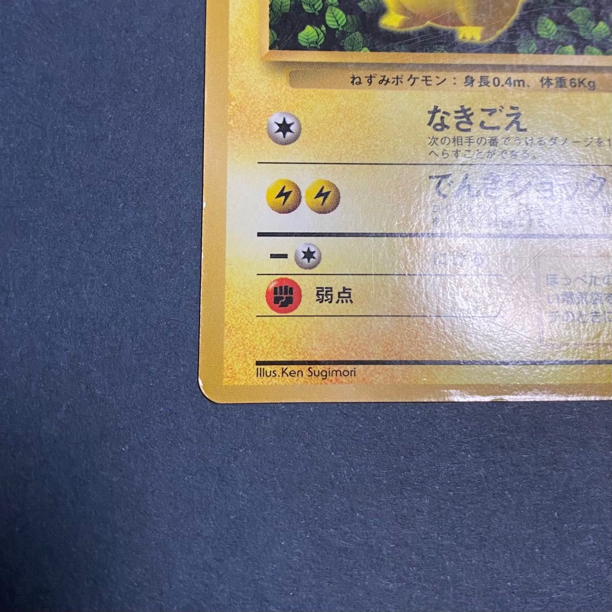 旧裏】ピカチュウLV 16 Ken Sugimori エラーカード コロコロコミック