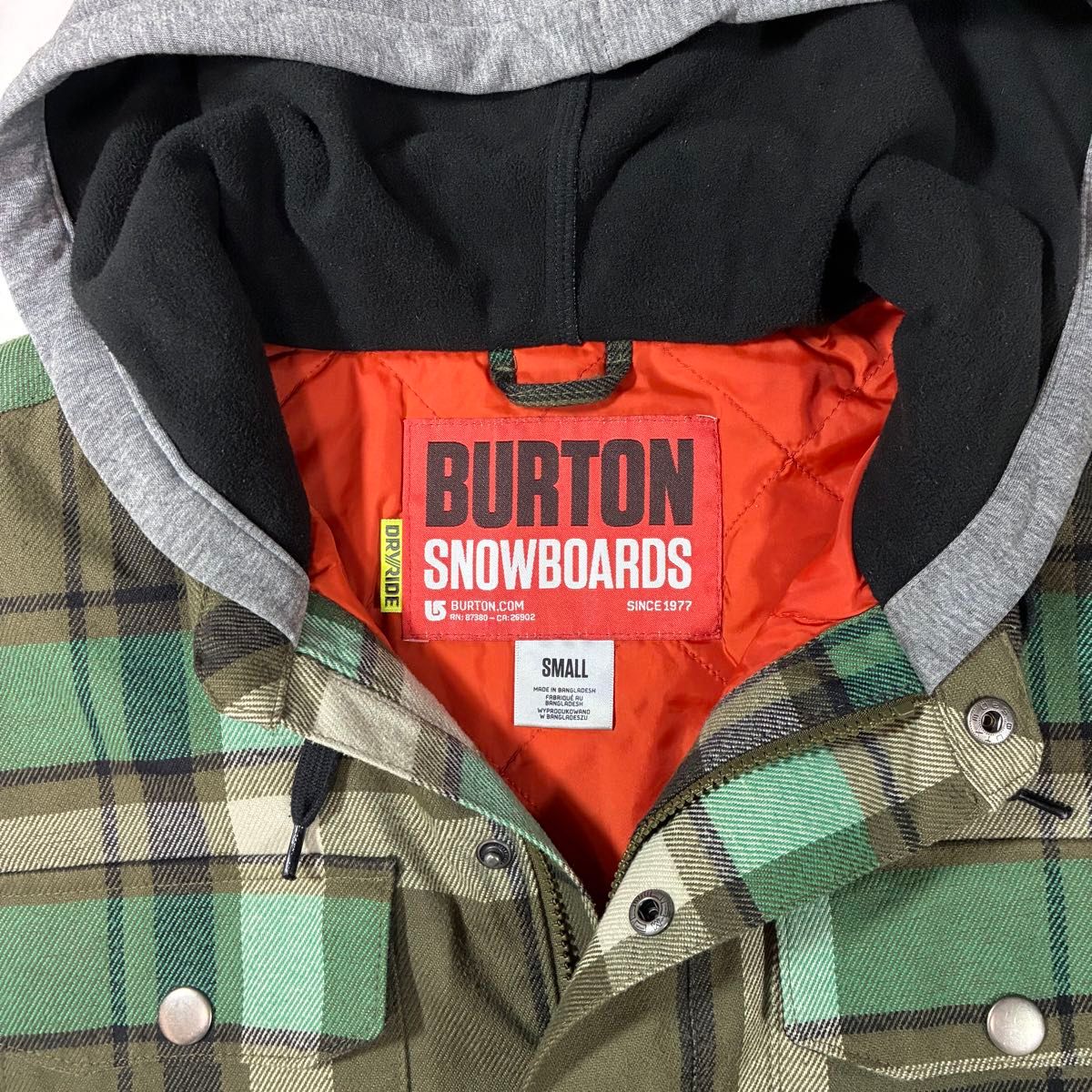 スノーボードウェア BURTON バートンウエア ネルシャツ風チェック柄