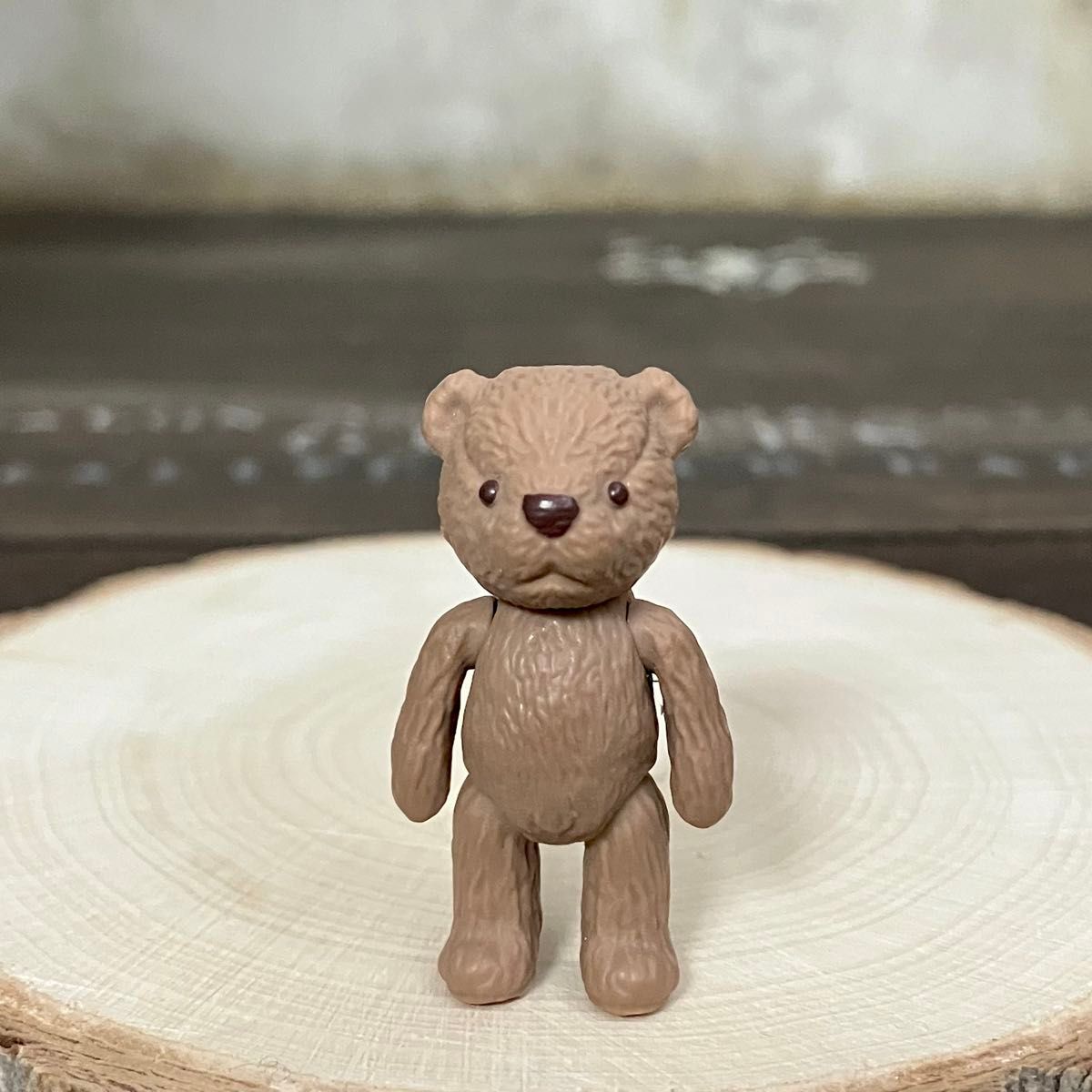 ミニチュア 可動式 テディベア ブラウン リーメント テディがお手伝い