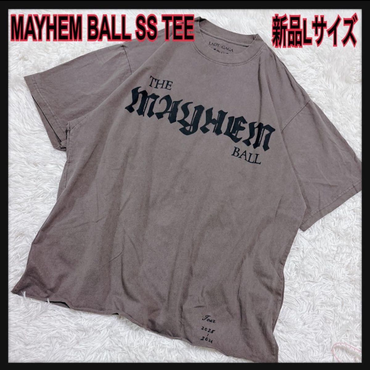 新品未使用Lady Gaga MAYHEM BALL レディガガツアーTシャツLライブ限定