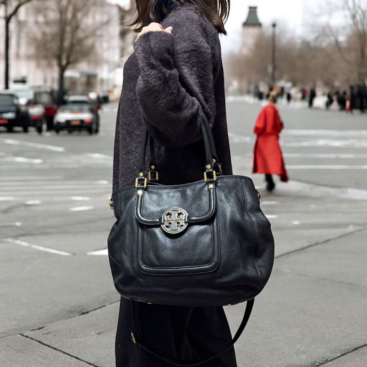 美品 TORY BURCH トリーバーチ アマンダ 2way トートバッグ ショルダー