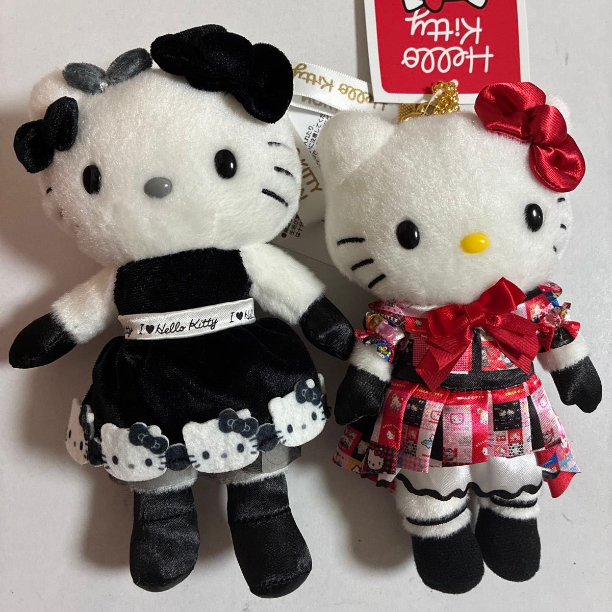 ハローキティ展 マスコット ぬいぐるみ キーホルダー セット ドレス