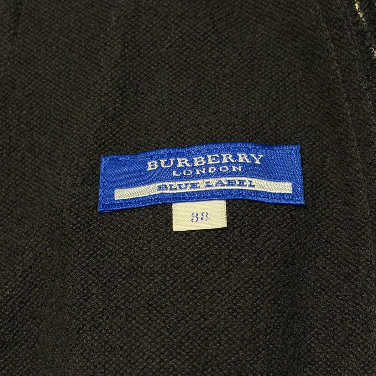 バーバリーブルーレーベル】日本製 ノバチェック ホースロゴ刺繍