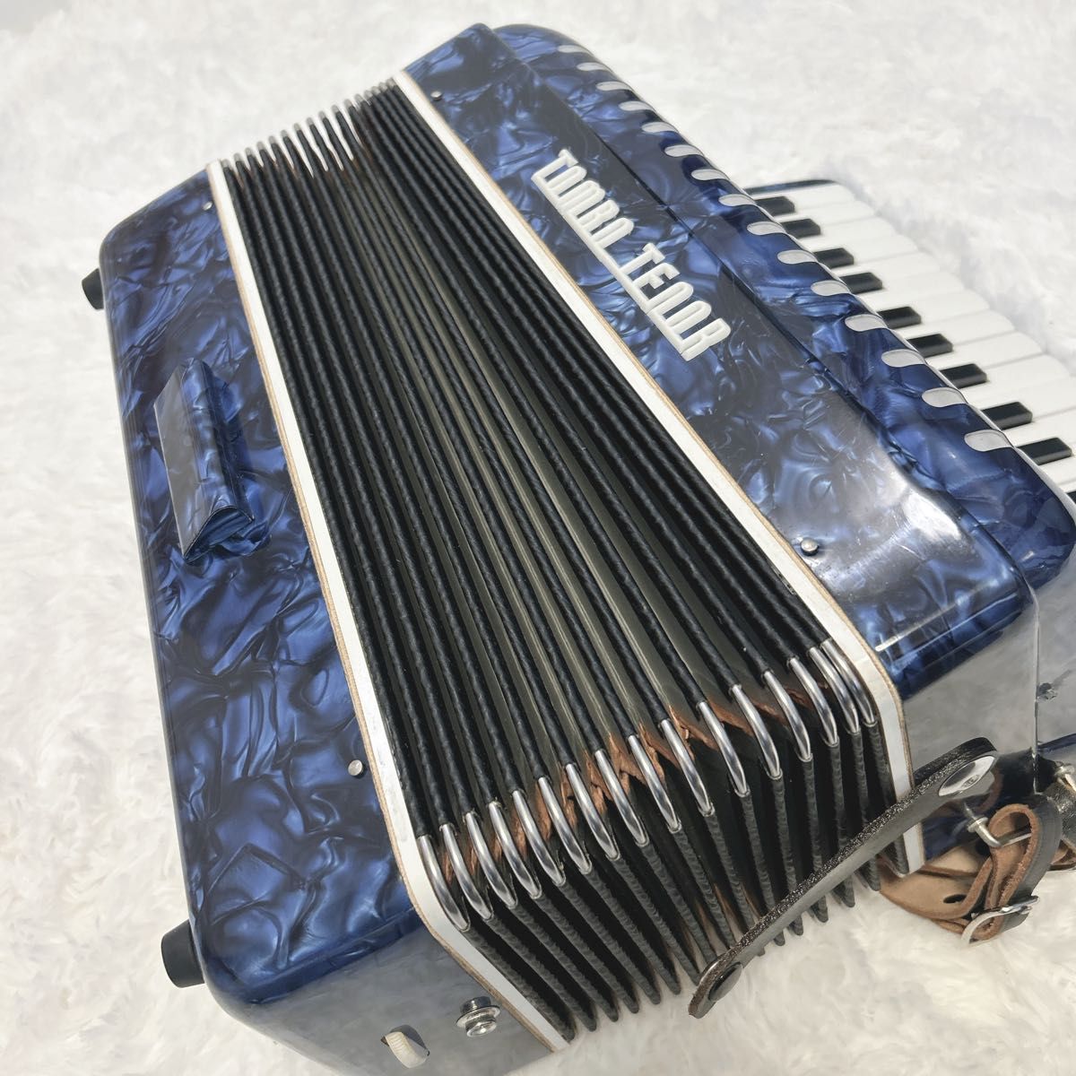 美品】TOMBO トンボ アコーディオン No 302 ブルー 希少 STEEL REEDS