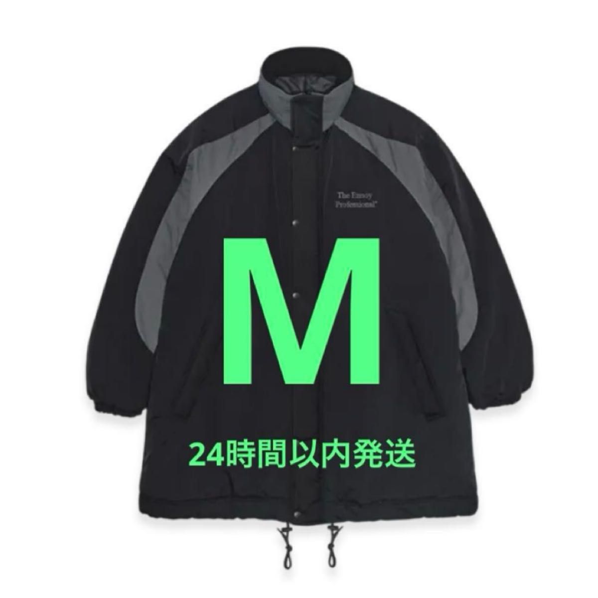 ENNOY PADDED NYLON BENCH COAT BLACK GRAY エンノイ｜Yahoo!フリマ
