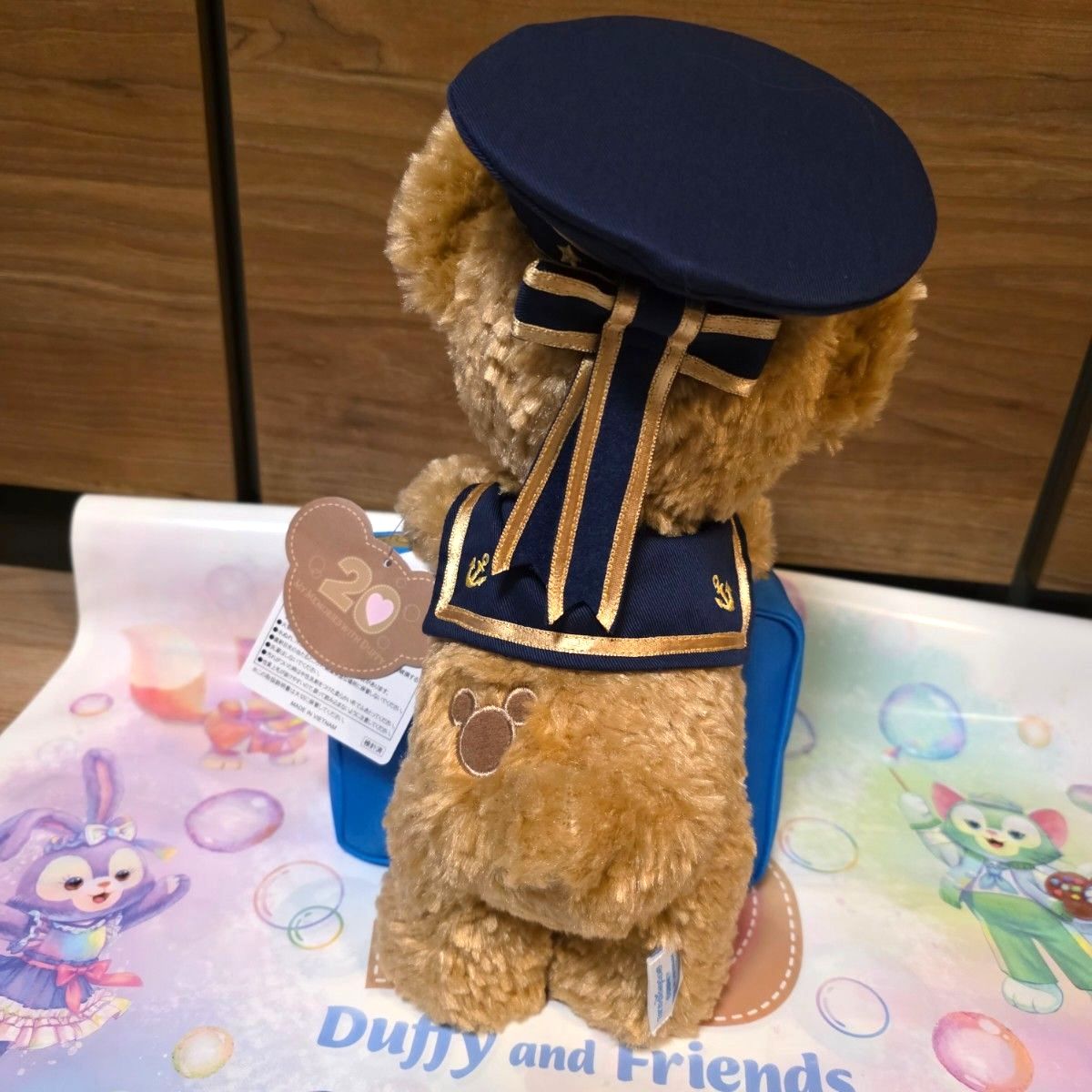 新品タグ付き】ダッフィー ぬいぐるみ 20周年 ディズニーシー 東京