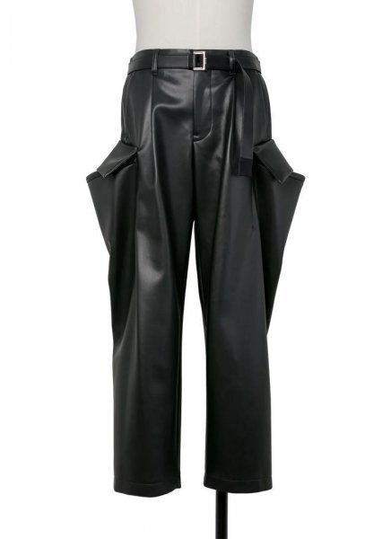 激レア 小田切ヒロ 愛用 SACAI メンズ フェイクレザー パンツ25AW