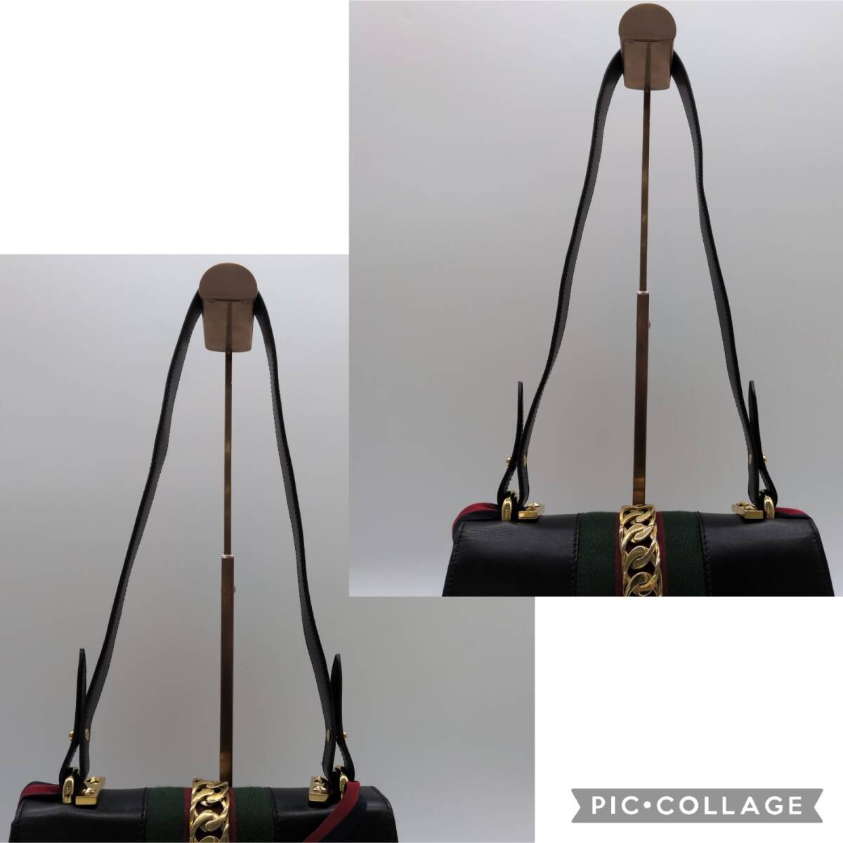 GUCCI グッチ 421882 シルヴィ スモール シェリー ウェブライン ワン