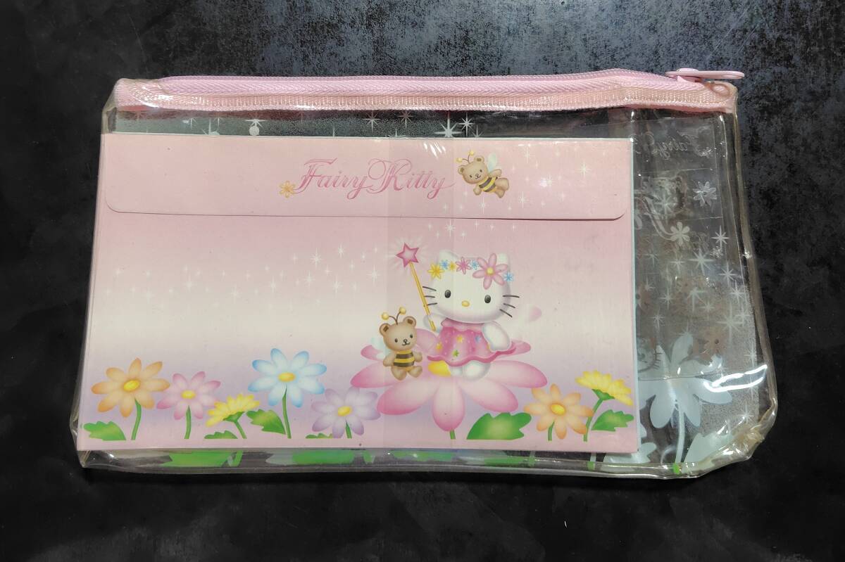 ハローキティ妖精フェアリーキティ花レターセット2000年製シール付き