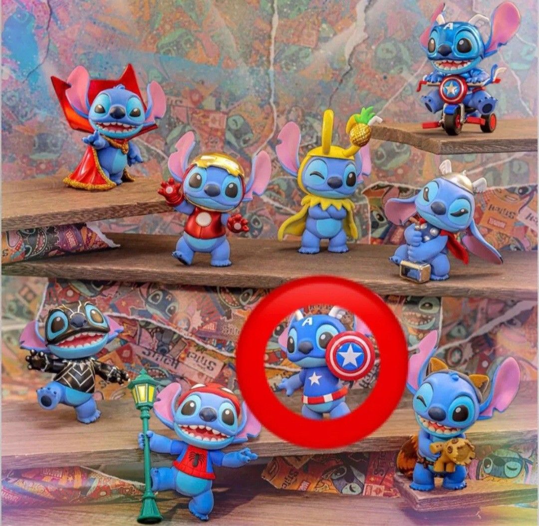 ディズニー スティッチ キャプテンアメリカ コスビ マーベル