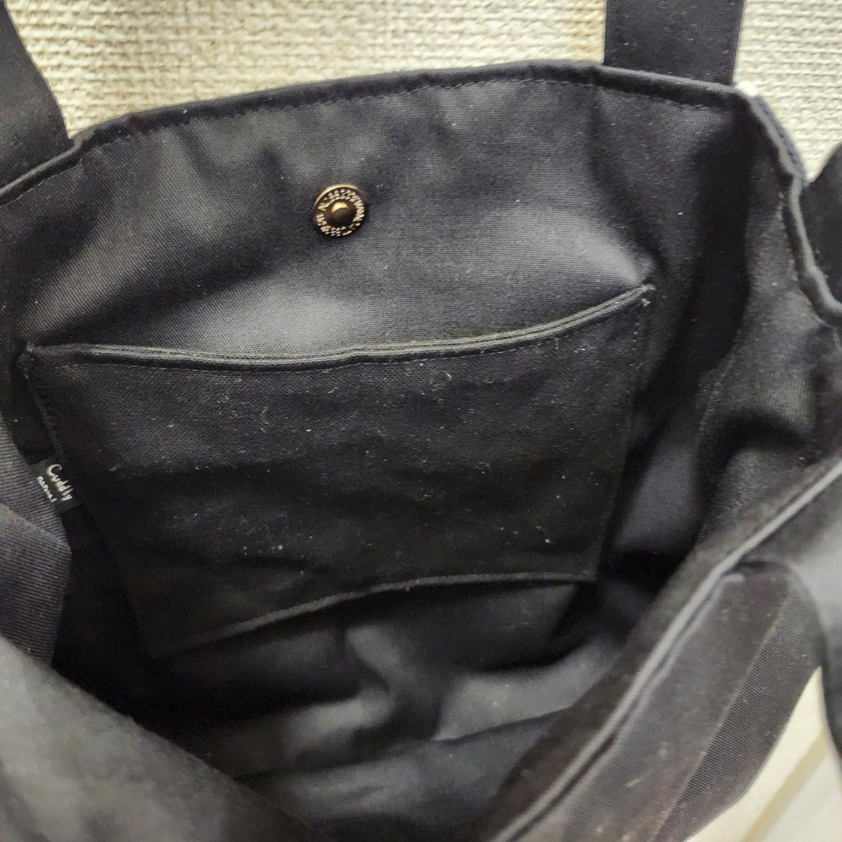 ハンドメイド トートバッグ ミナペルホネン タンバリン ネイビー