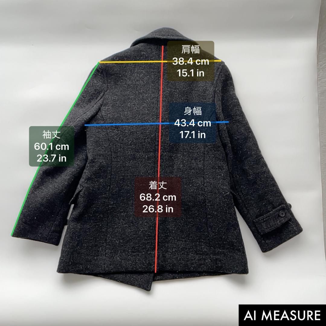 マーガレットハウエル ピーコート ダブル ウールコート M