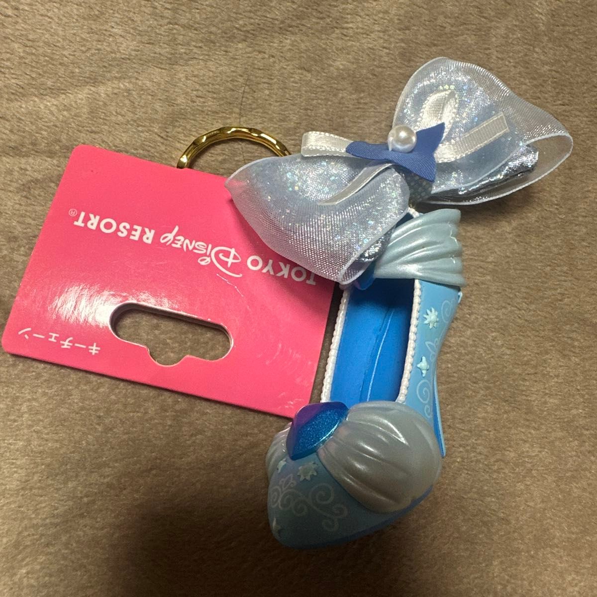 タグ付き ディズニー プリンセス シンデレラ 靴 シューズ キーホルダー