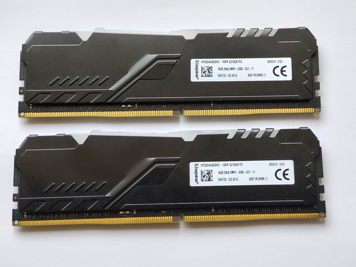 Kingston DDR4-3200 32GB(16GB2枚組) ジャンク HyperX Fury
