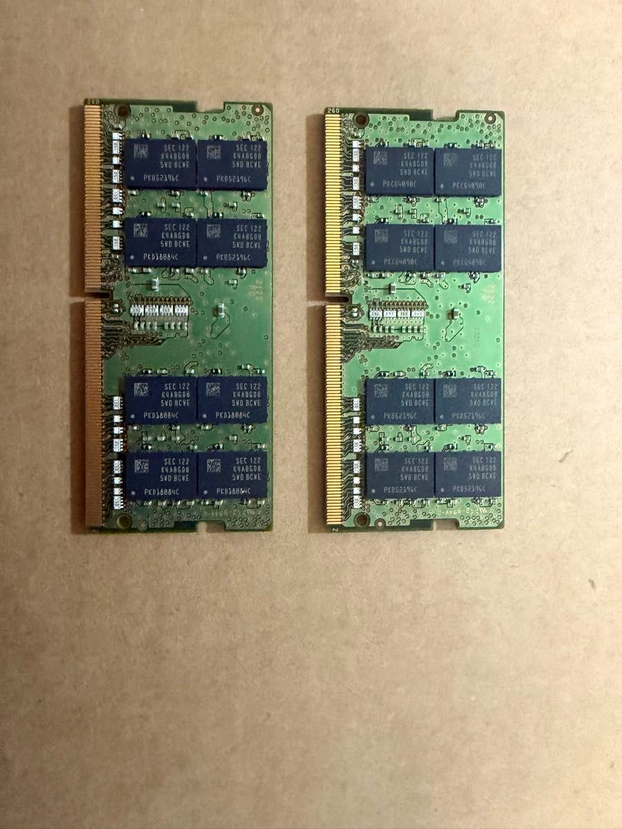 SAMSUNG DDR4 16GB 2Rx8 PC4-3200AA-SE1-11 ノートPC用メモリ 2枚組