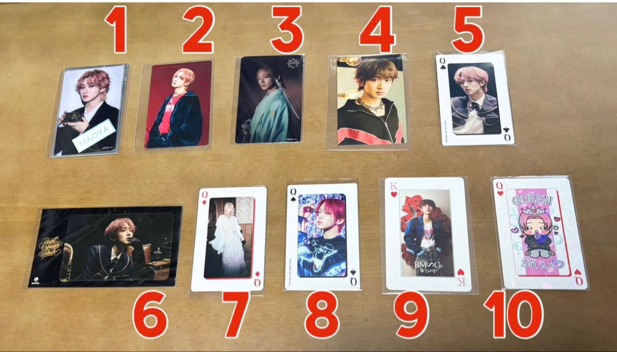 MAZZEL NAOYA トレカやICカードなど10枚(B)の中から 選べる5枚セット