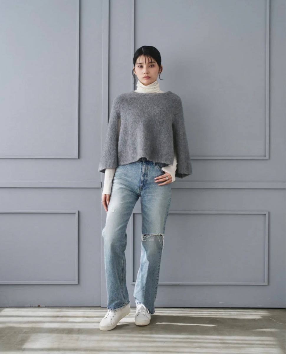 CONNSE フォックスファーケープポンチョ グレー コンセ｜Yahoo!フリマ