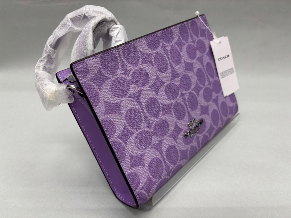 新品未使用】COACH シグネチャーショルダー/クラッチ2WAYバッグ