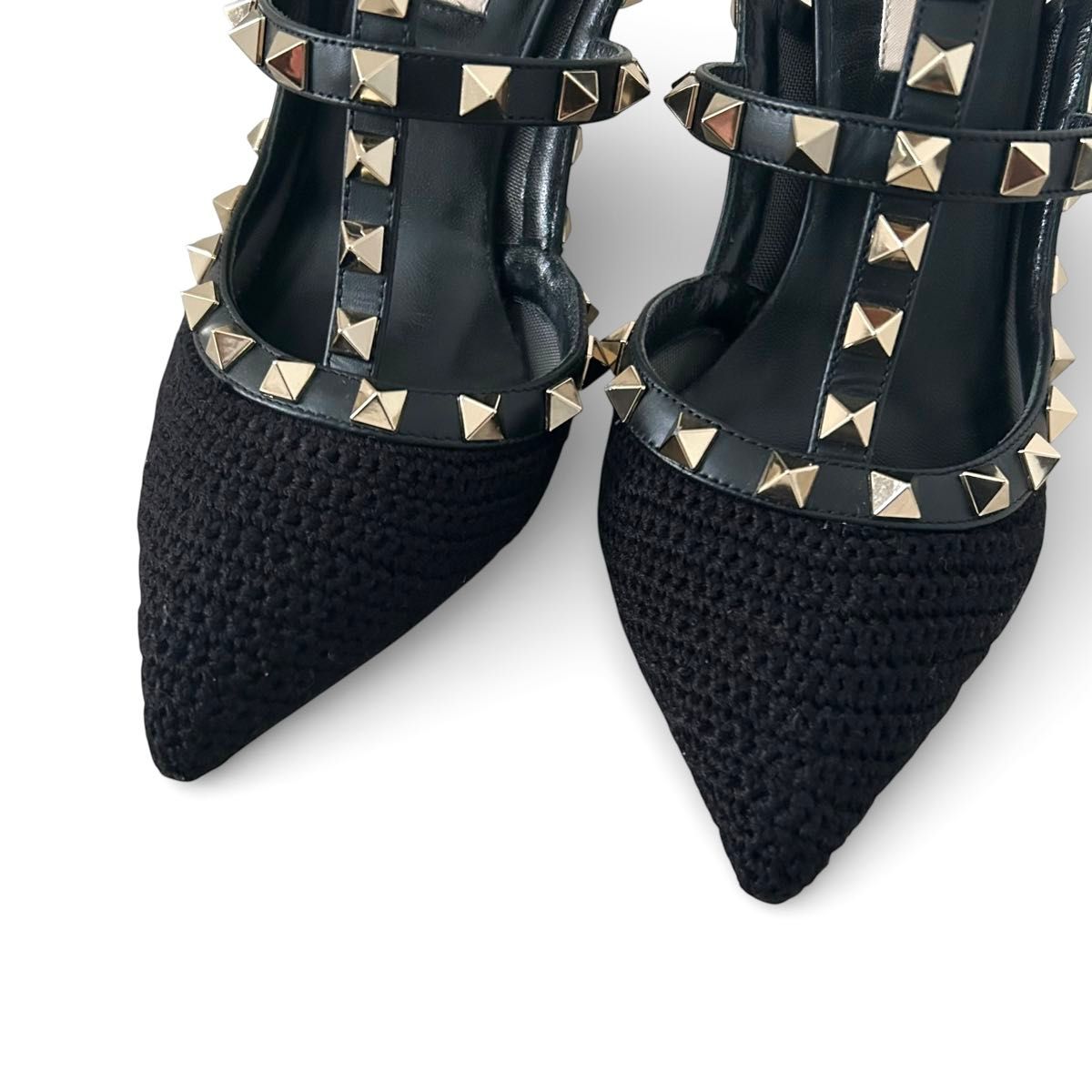 VALENTINO ヴァレンティノ パンプス ロックスタッズ ヒール 23cm