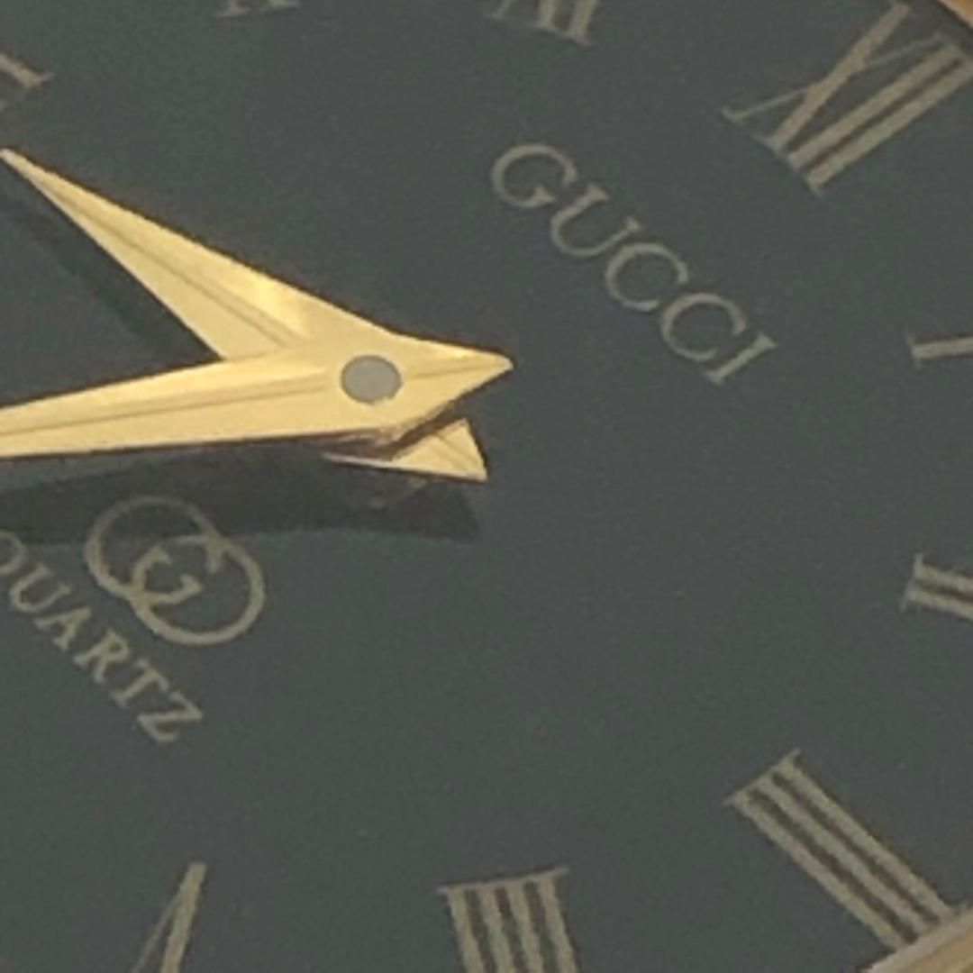 GUCCI グッチ ヴィンテージ クォーツ 腕時計 ブラック ゴールド