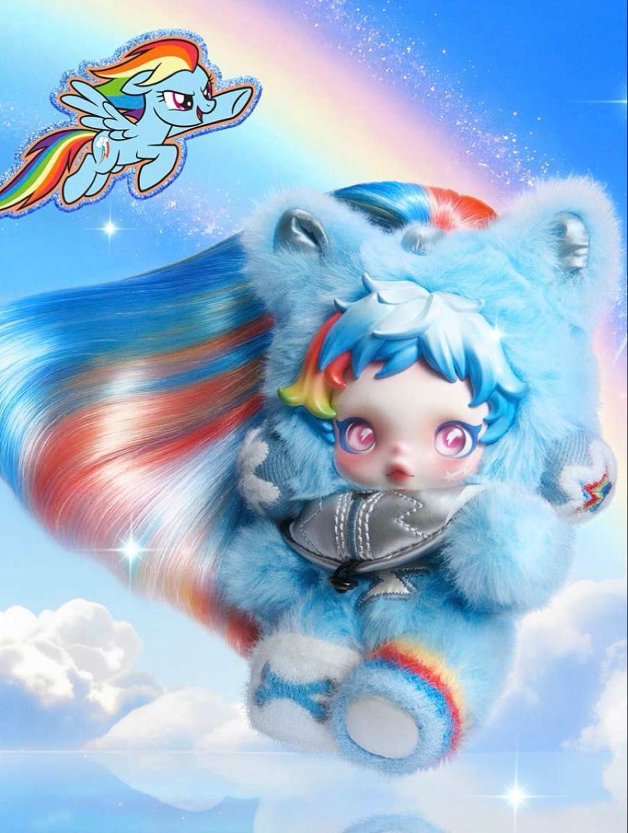 正規品SKULLPANDA マイリトルポニー スカルパンダレインボーダッシュ