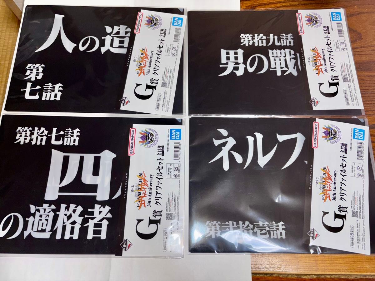 一番くじ エヴァンゲリオン 30th Anniversary G賞 クリアファイル