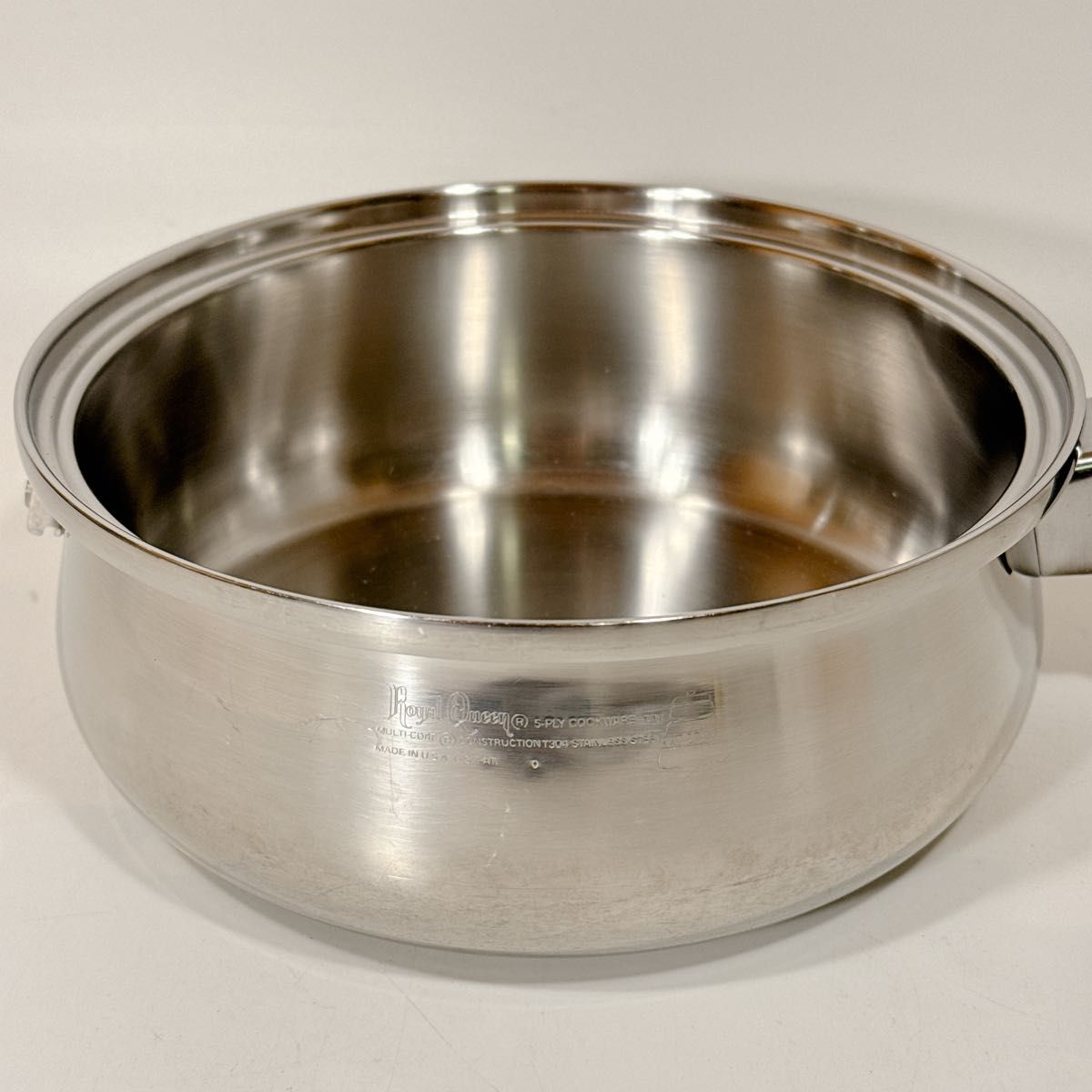 ロイヤルクイーン ROYAL QUEEN 2コート ステンレス鍋 IH対応 片手鍋