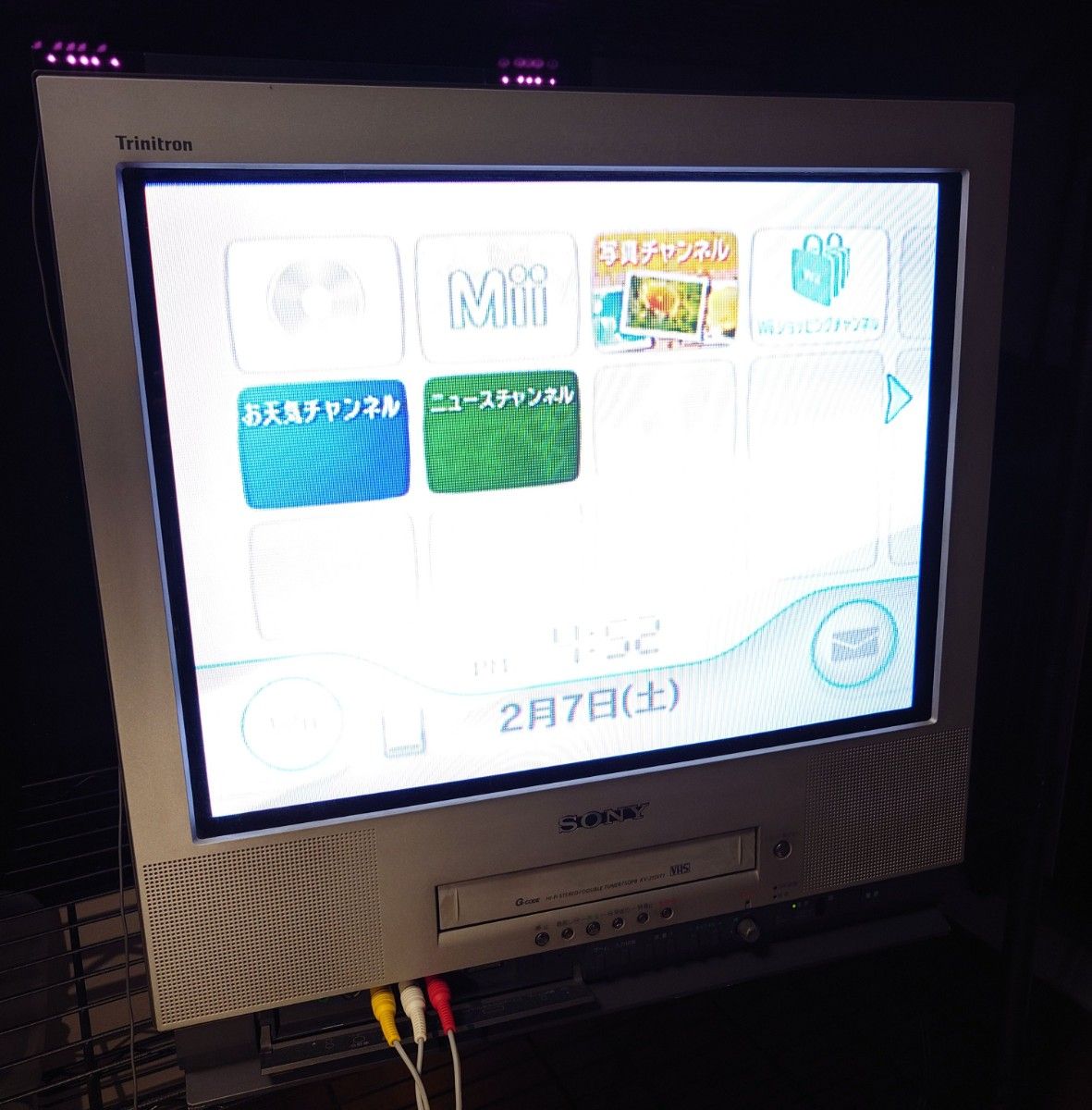 トリニトロン カラービデオテレビ SONY ソニー VHS接続テレビ KV