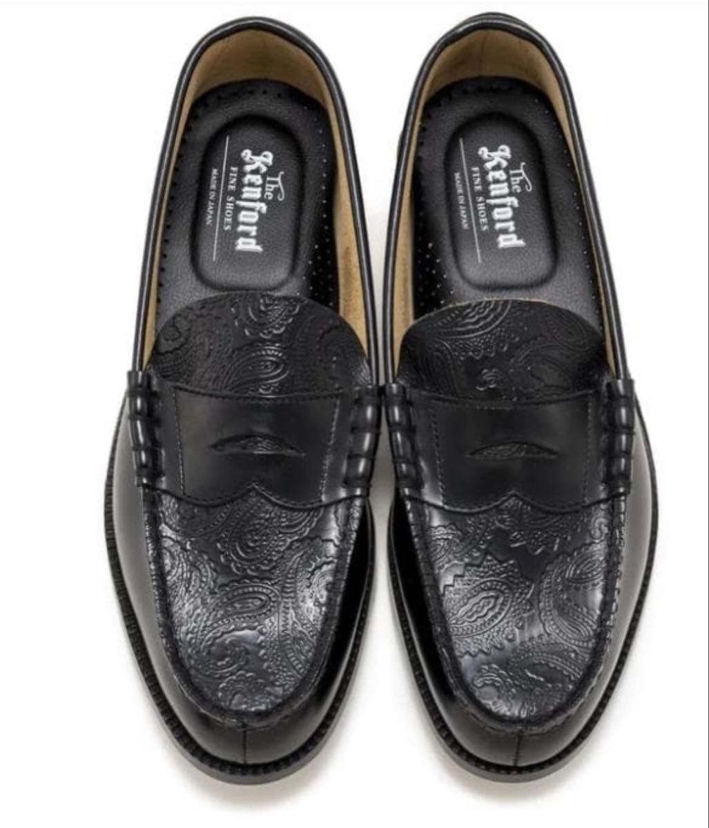 26 5cm The Kenford Fineshoes ローファー ペイズリー 革靴 Loafer