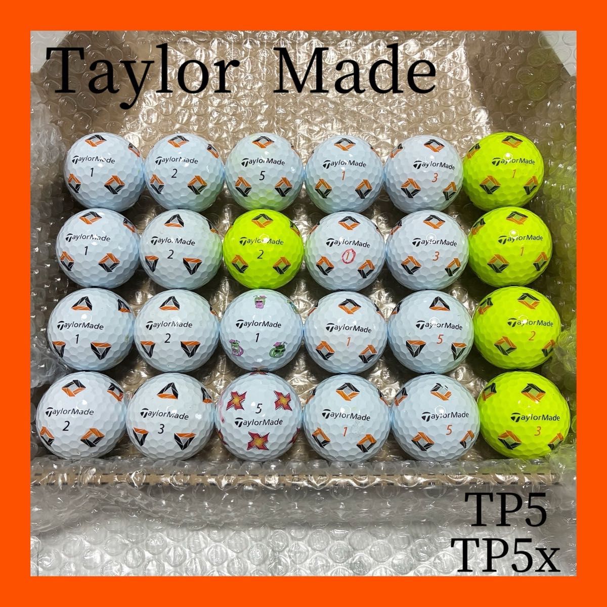 Taylor Made テーラーメイド ロストボール ゴルフボール TP5 TP5x PIX