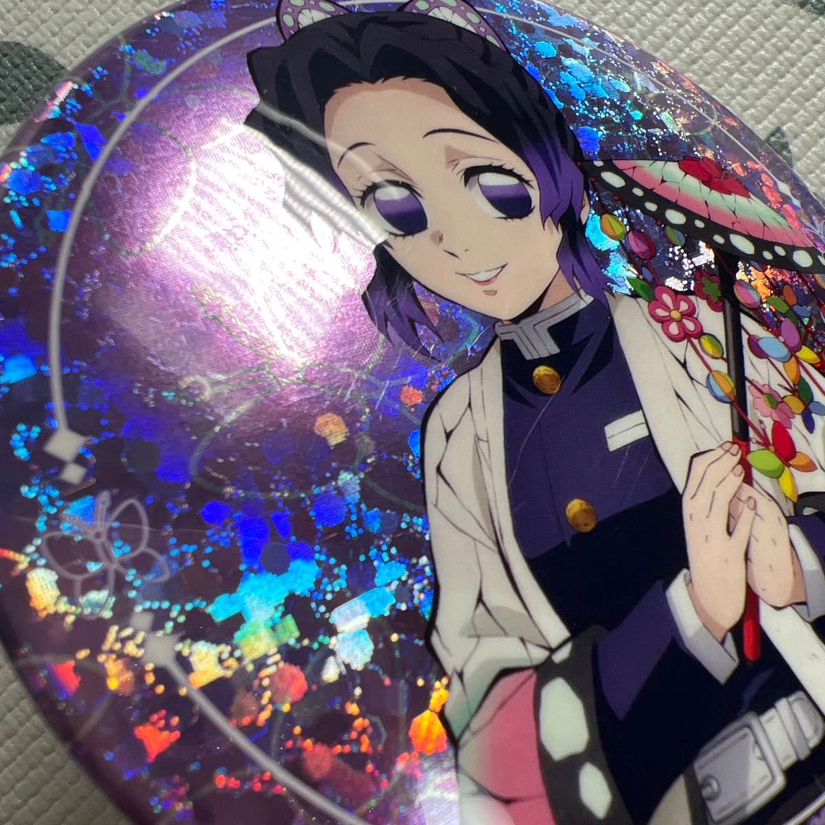 鬼滅の刃 ナムコ限定 ホログラム 缶バッジ 胡蝶しのぶ｜Yahoo!フリマ