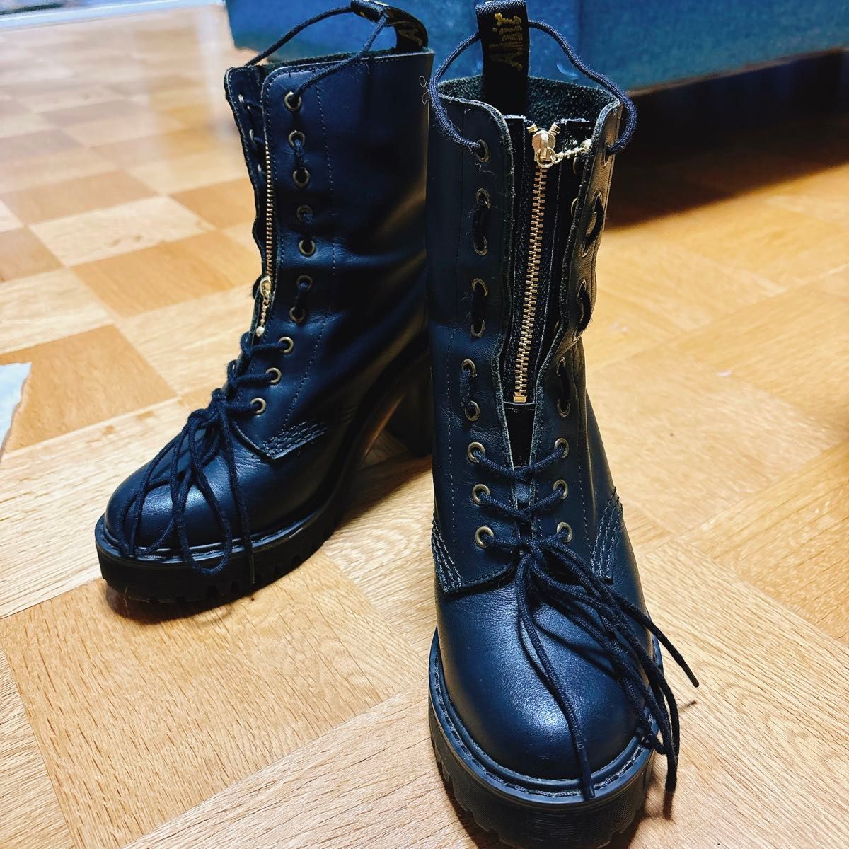 Dr Martens KENDRA レースアップヒールブーツ UK4 23 5cm レースアップ