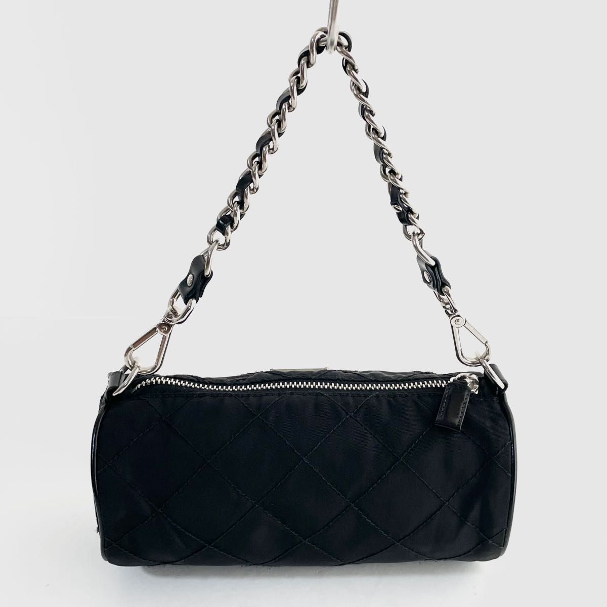 極美品】PRADA プラダ 2way チェーン ミニハンドバッグ キルティング