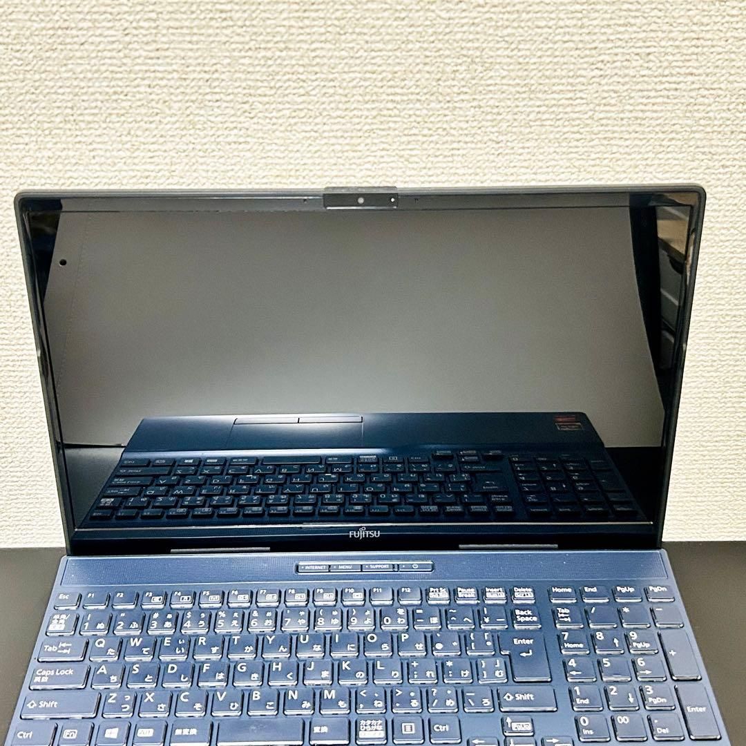 富士通 SSD起動+HDD搭載 CPU Ryzen3搭載 AH43/F3 ブルー Windows11