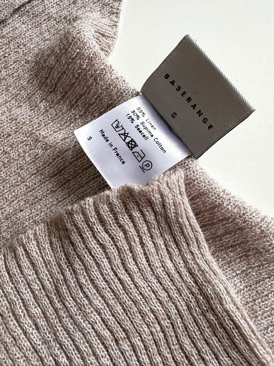 baserange【23SS美品】loulou リブ カーディガン ベースレンジ｜Yahoo