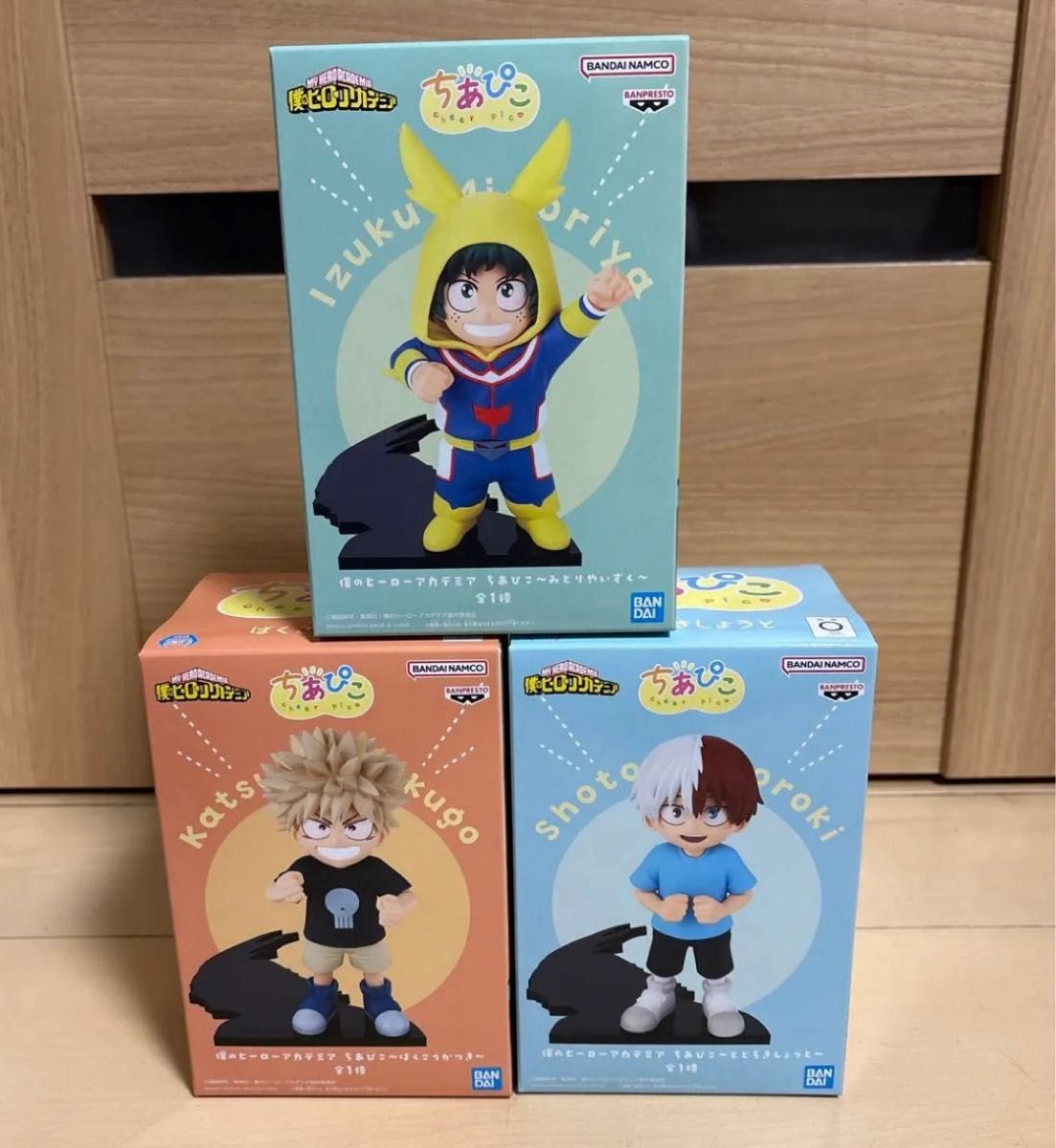 僕のヒーローアカデミア ちあぴこ フィギュア 緑谷出久 爆豪勝己 轟焦