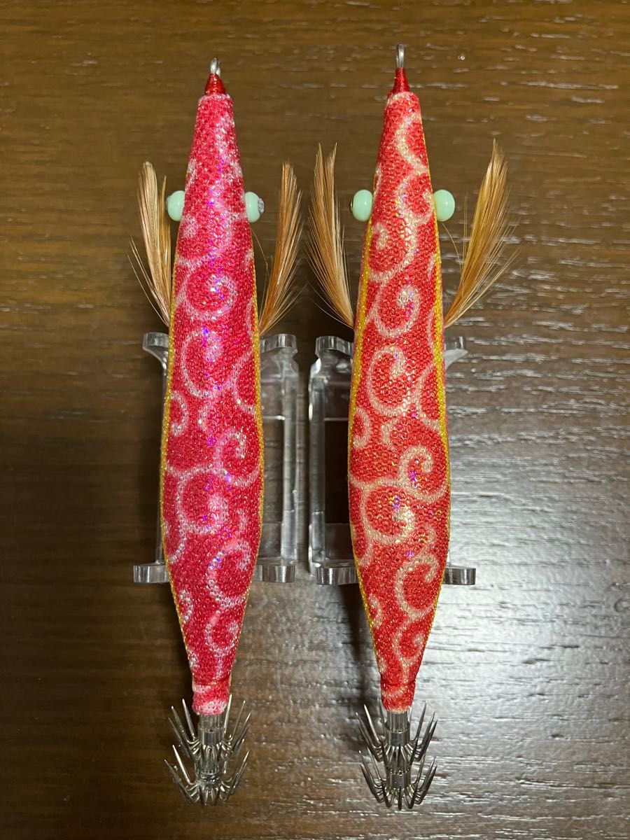 ほぼ未使用】餌木猿 3 5号 ネイチャー斎藤 ピンクカラクサ ノーマル 2