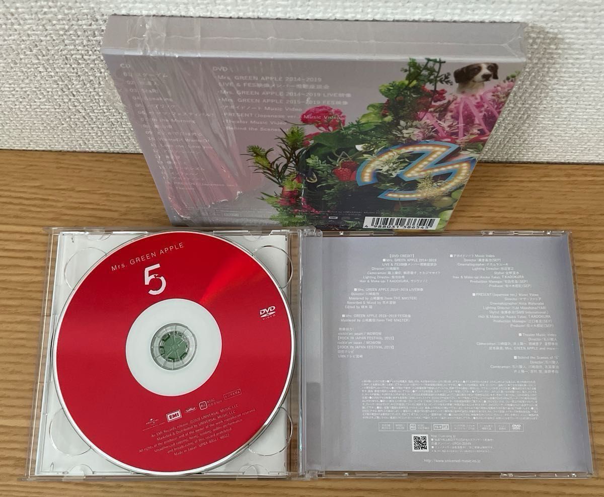 Mrs GREEN APPLE 5 初回限定盤 2DISCS CD+DVD ベストアルバム ミセス