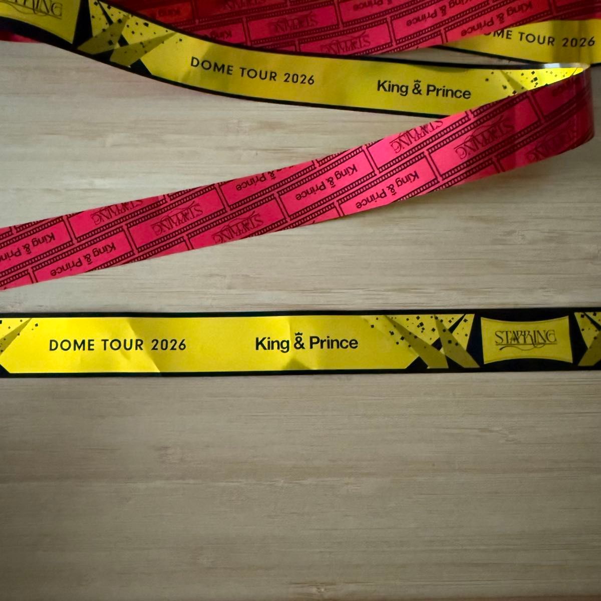 新品】キンプリ King & Prince STARRING ペンライト 銀テープ チケット