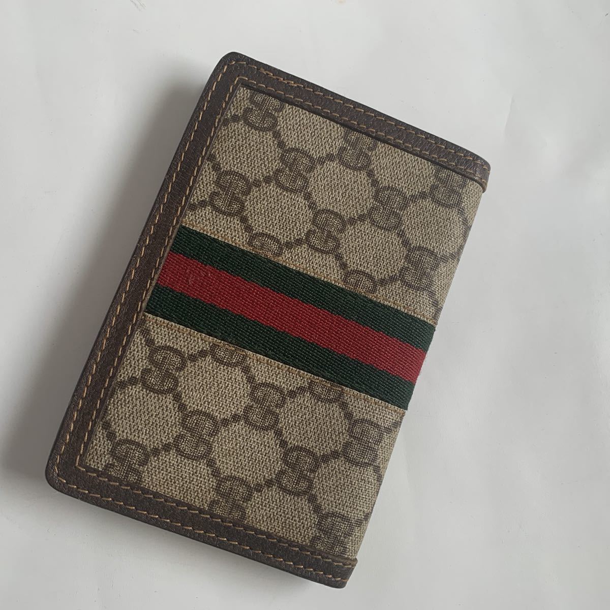 OLD GUCCI オールドグッチ カードケース シェリーライン gg柄 ロゴ