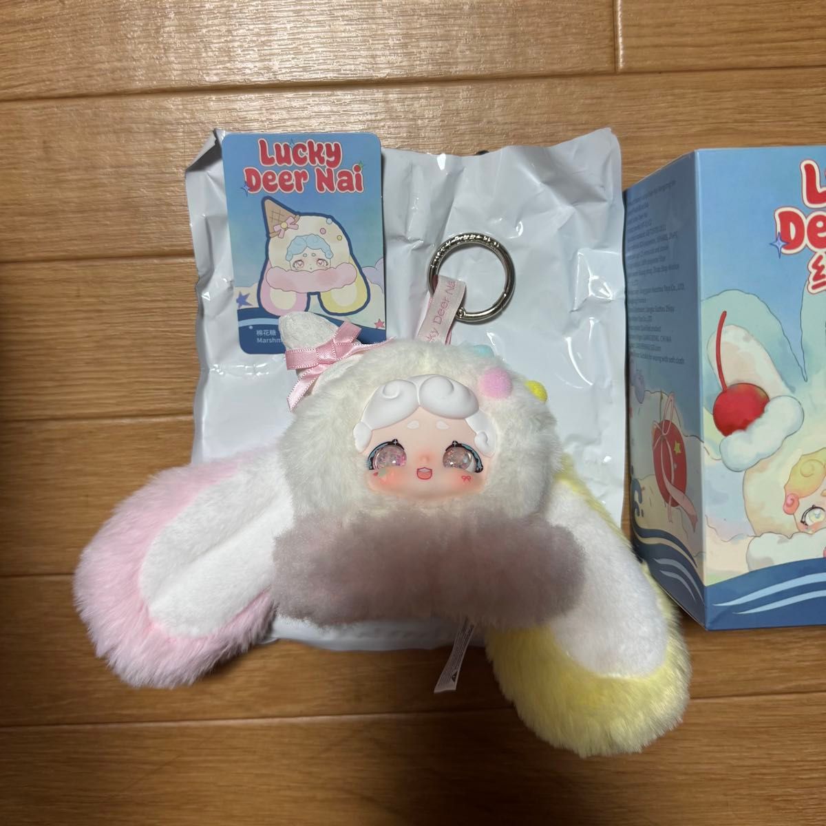 Lucky Deer Nai おやすみうさぎ ふわふわ アイス シリーズ ぬいぐるみ