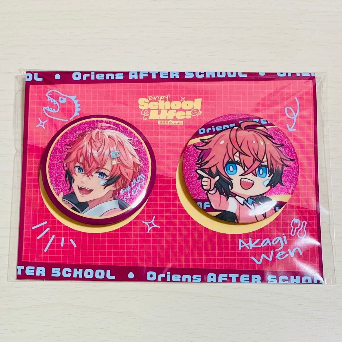 赤城ウェン にじさんじ 缶バッジ 放課後オリエンス 缶バッジセット