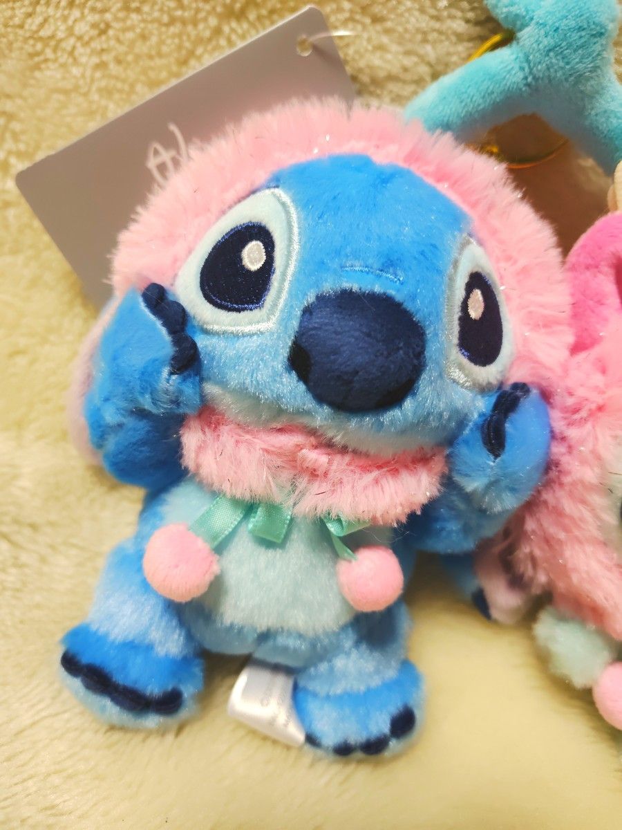 3店舗限定 スティッチ＆スクランプ ぬいぐるみキーホルダー・キー