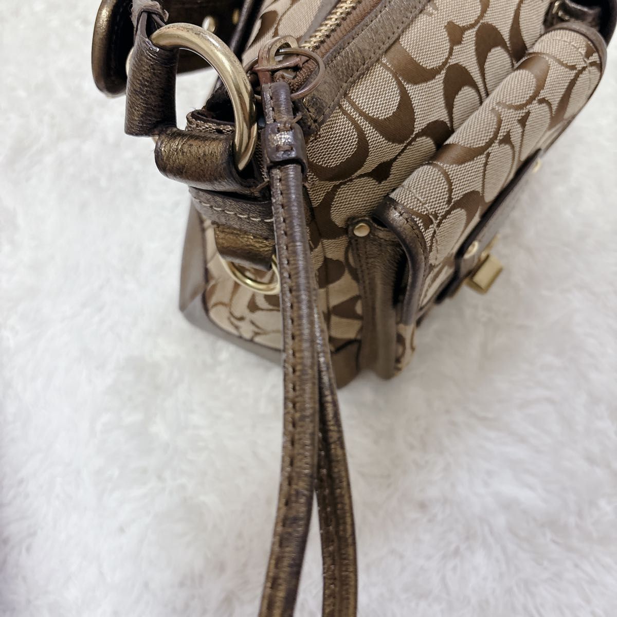 COACH Turn Lock Legacy Shoulder Bag Y2K コーチ ターンロック