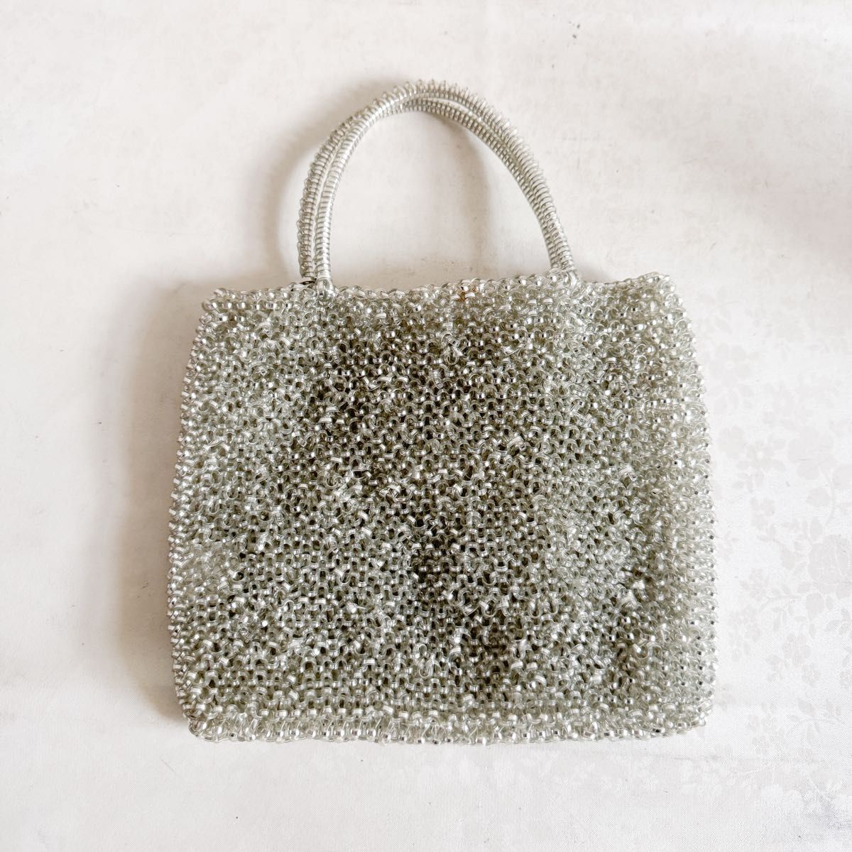 ANTEPRIMA ワイヤーバッグ リボンモチーフ シルバー アンテプリマ