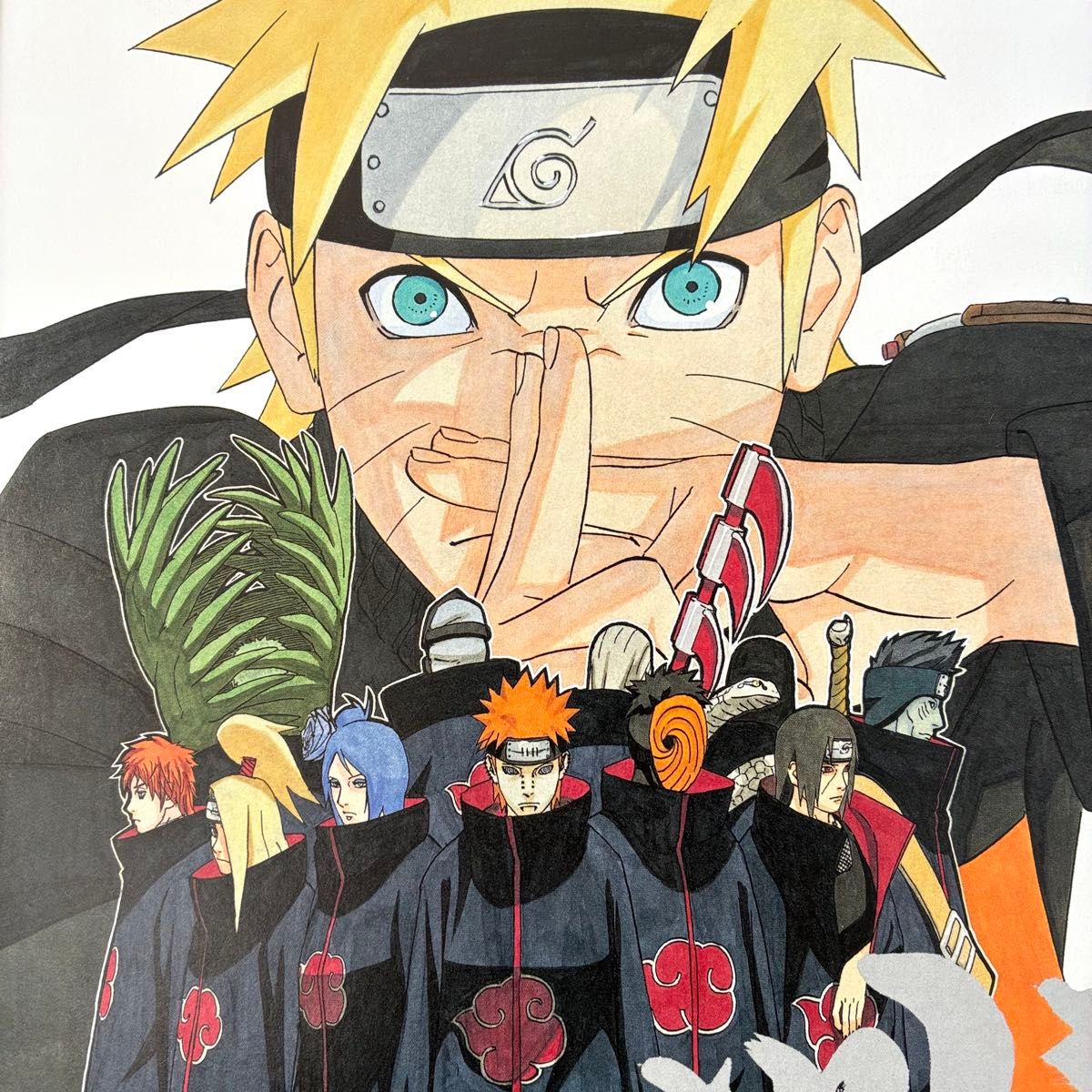A4 壁掛け 額付き ナルト 41巻 イラスト 岸本斉史 うずまきナルト 暁