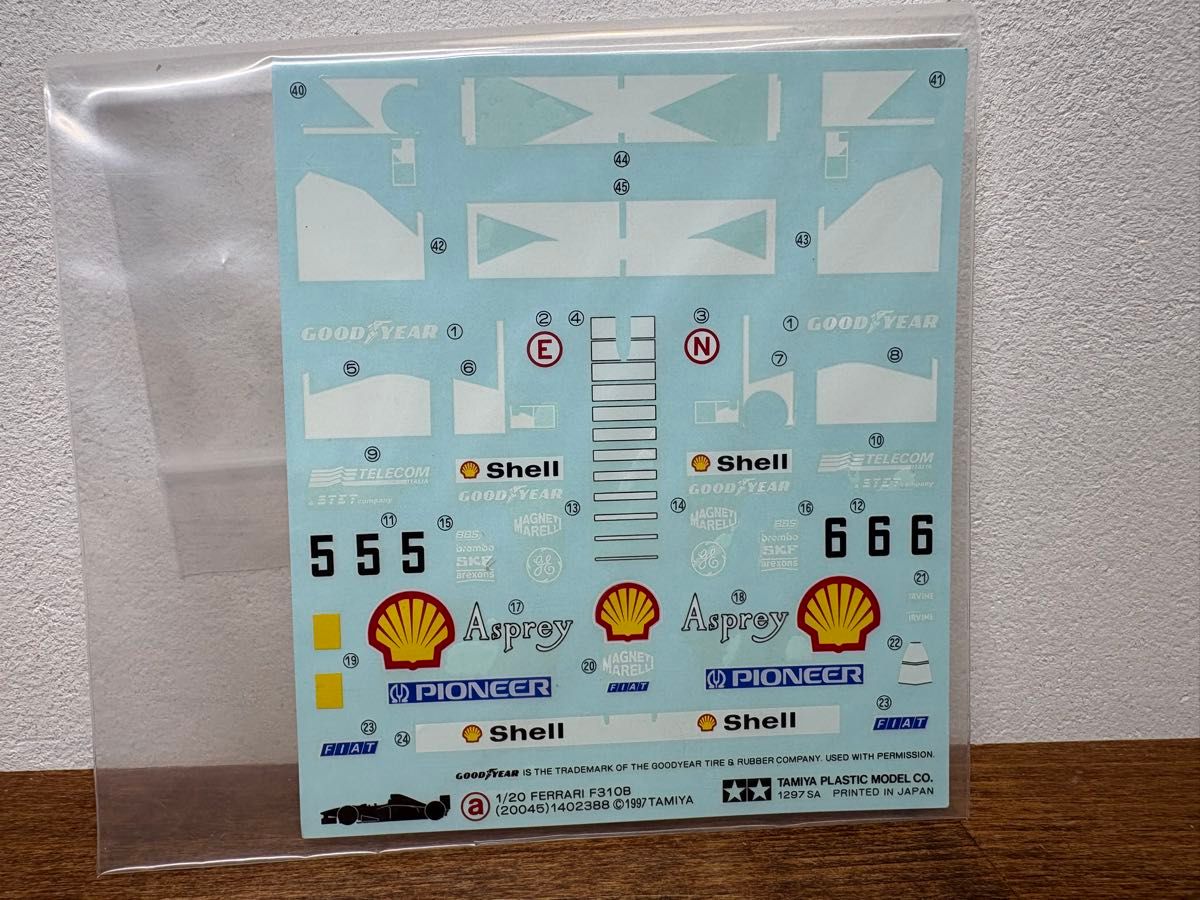 タミヤ 1/20 フェラーリ F310B STUDIO27フルスポンサーデカール