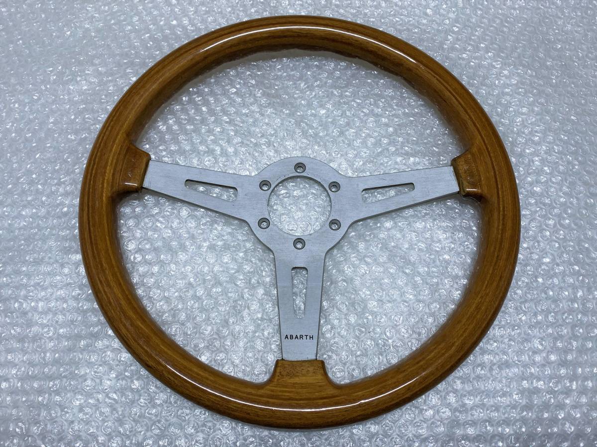 Yahoo!オークション - 当時物 ABARTH アバルト ウッド ステアリング 35